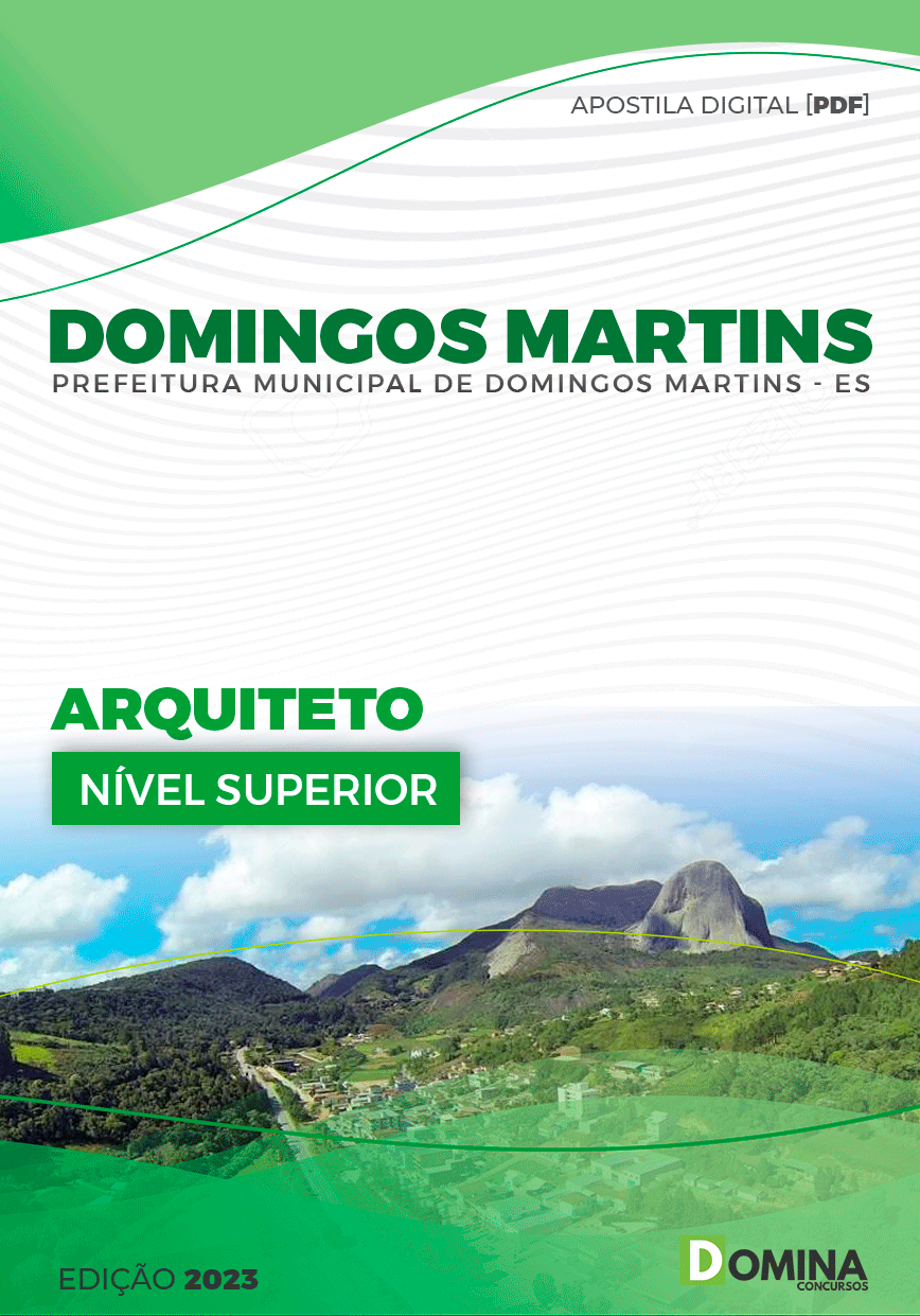 Apostila Pref Domingos Martins ES 2023 Arquiteto