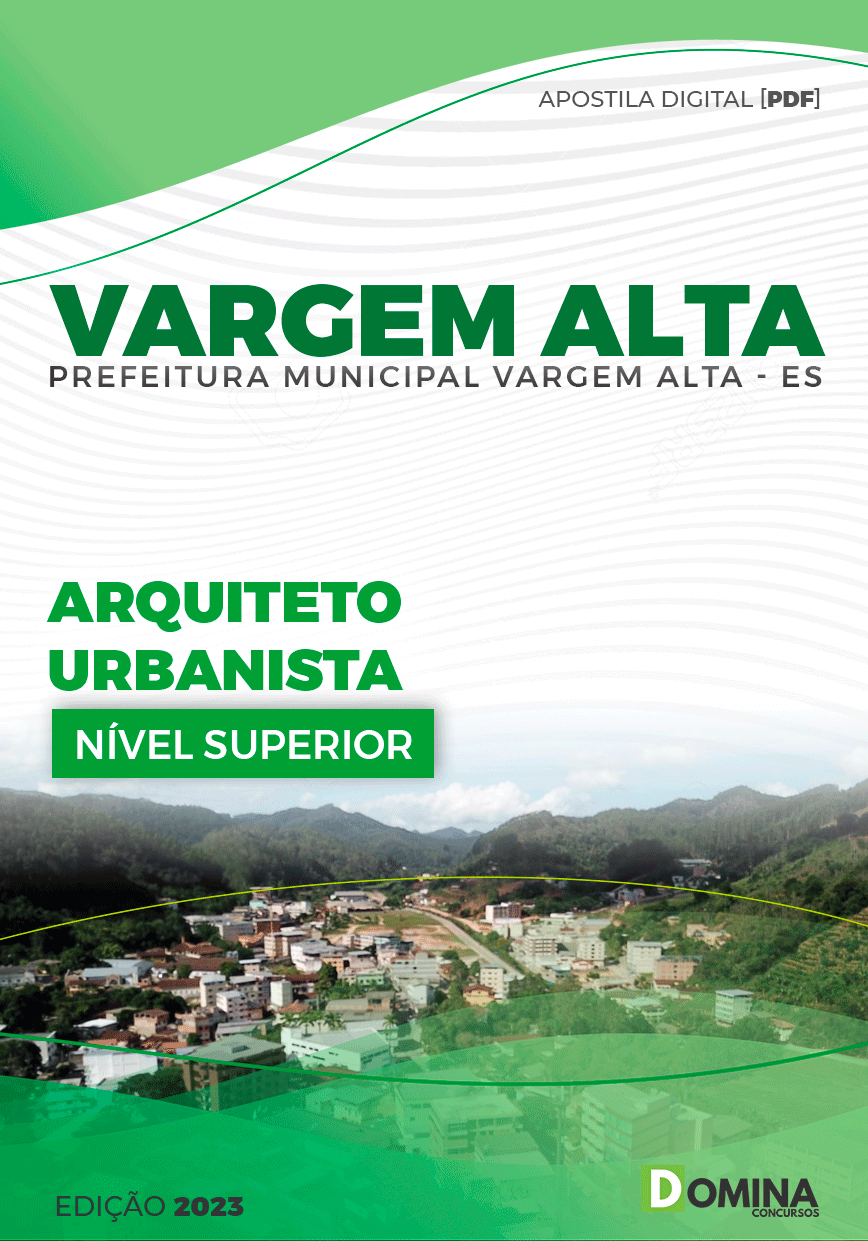 Apostila Pref Vargem Alta ES 2023 Arquiteto Urbanista