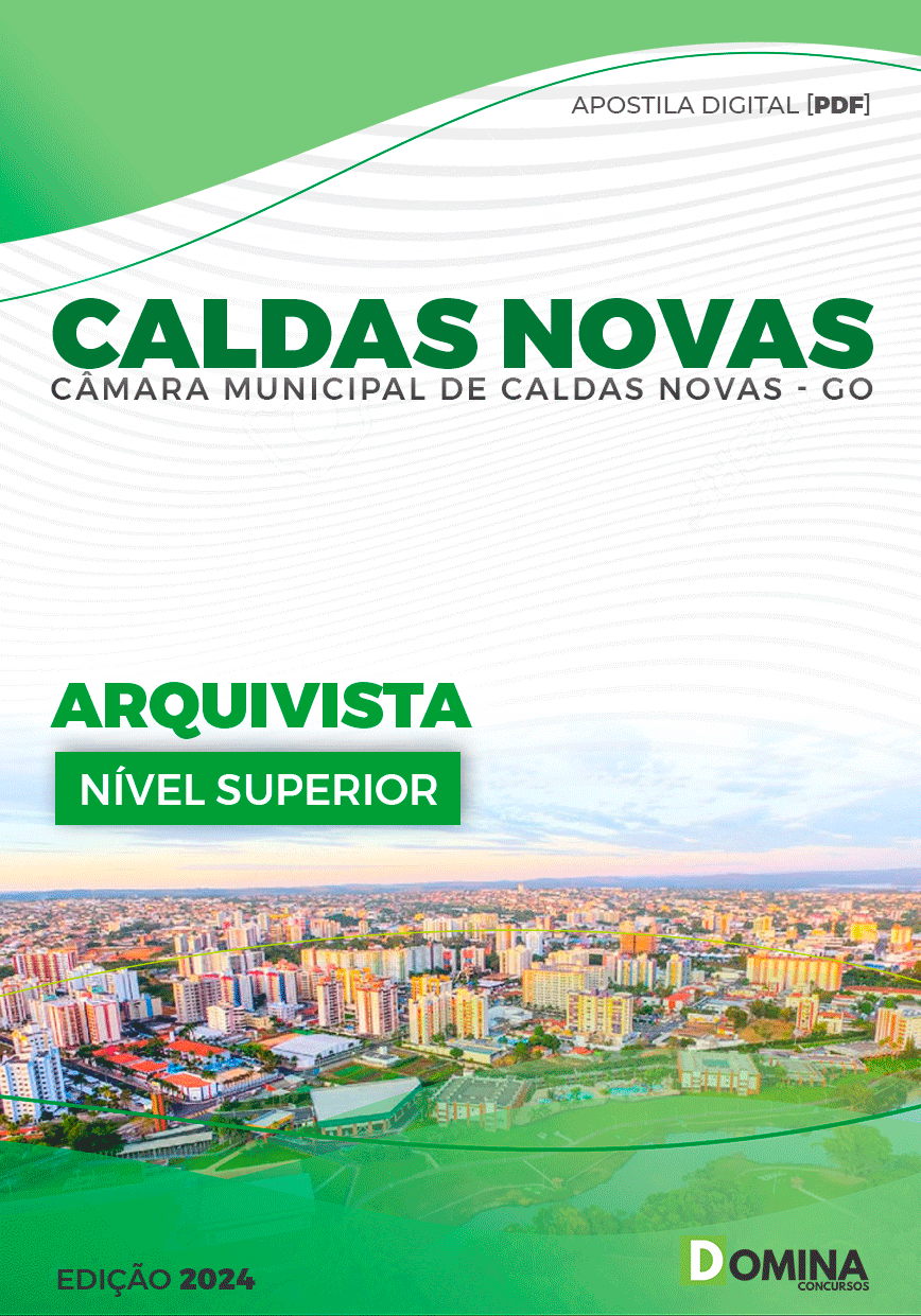 Apostila Câmara Caldas Novas GO 2023 Arquivista