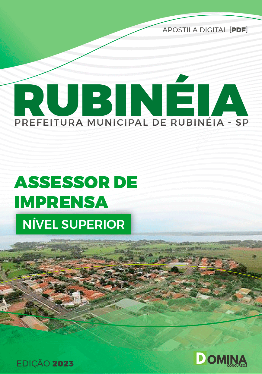 Apostila Pref Rubinéia SP 2023 Assessor Imprensa