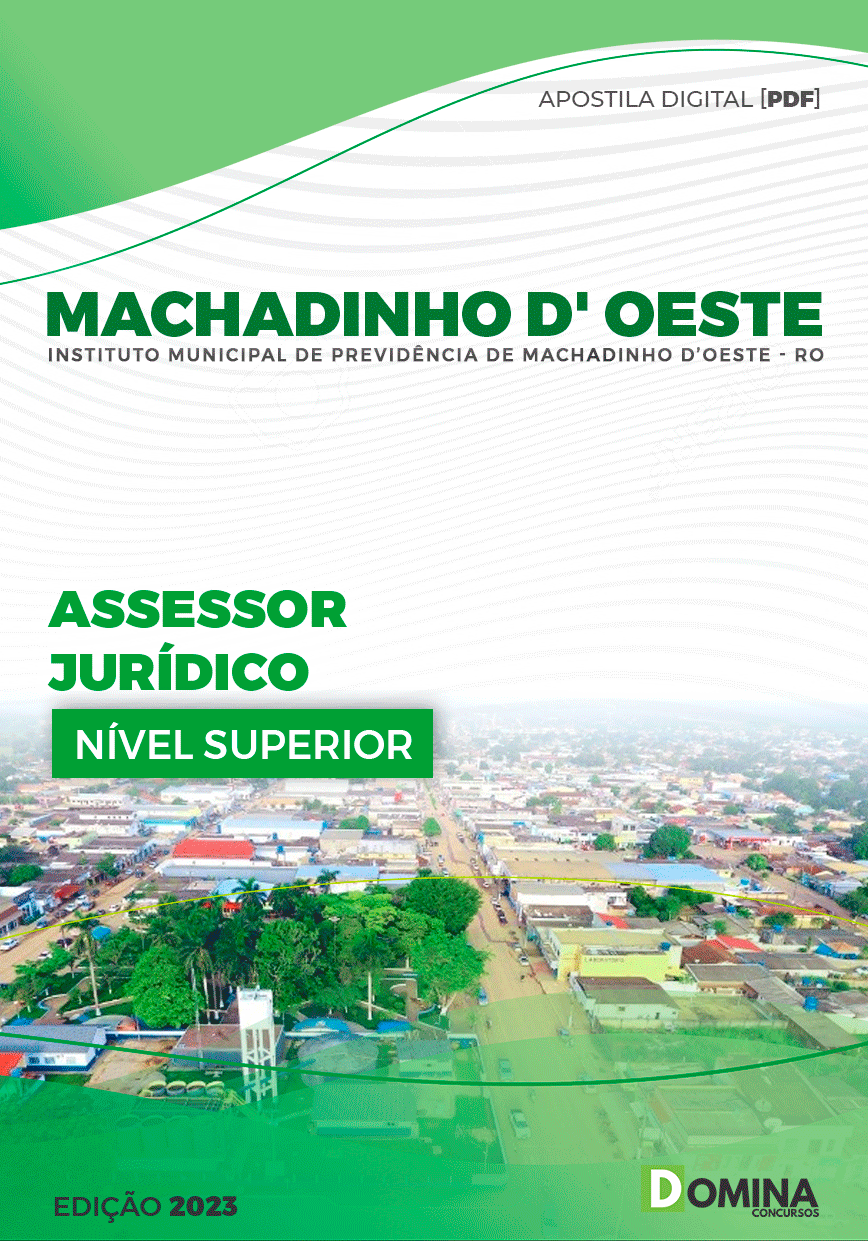 Apostila Câmara Machadinho D’Oeste RO 2023 Assessor Jurídico
