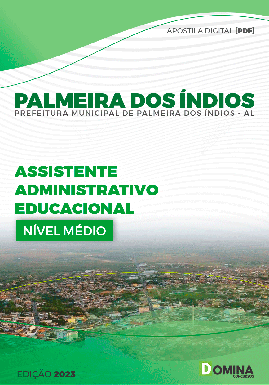 Apostila Pref Palmeira dos Índios AL 2023 Assistente Adm Educacional