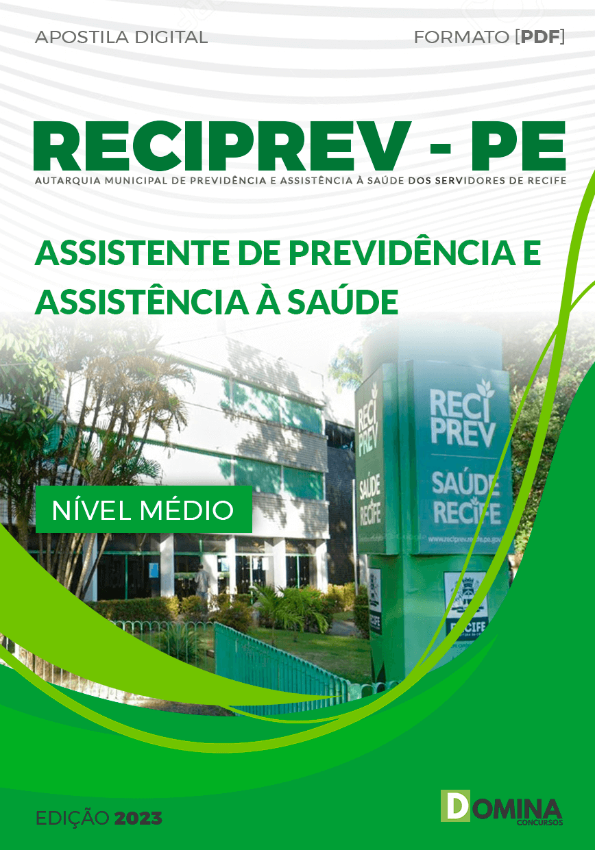 Apostila RECIPREV PE 2023 Analista Previdência Assistência Saúde