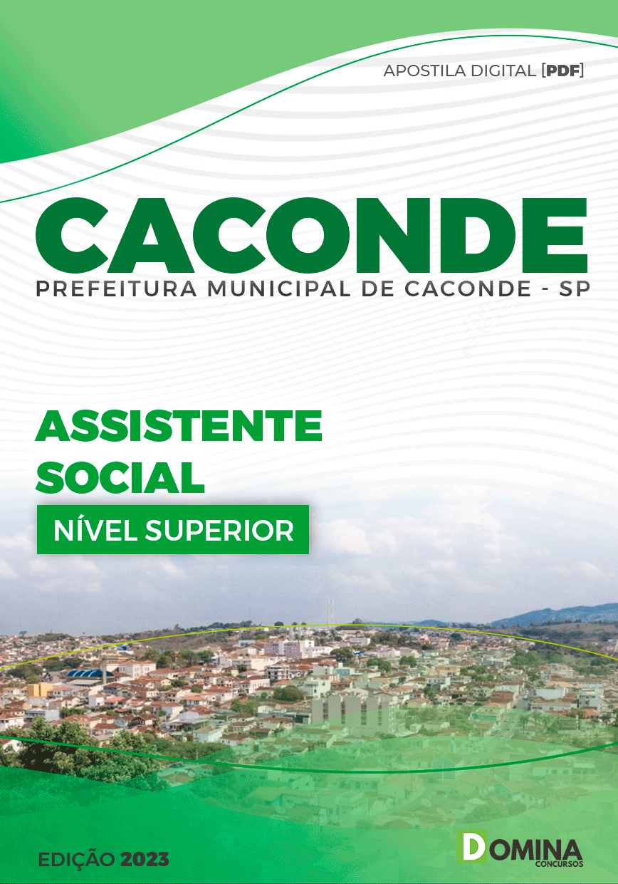 Apostila Concurso Pref Caconde SP 2023 Assistente Social