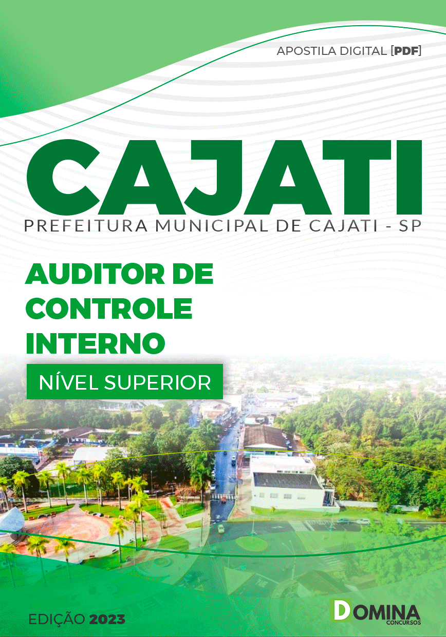 Apostila Pref Cajati SP 2023 Auditor de Controle Interno