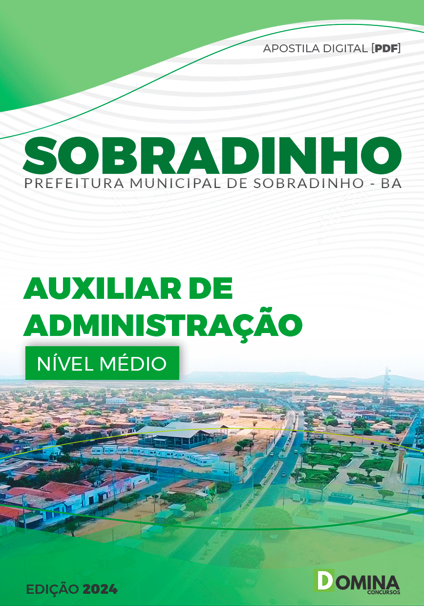 Apostila Pref Sobradinho BA 2023 Auxiliar Administração