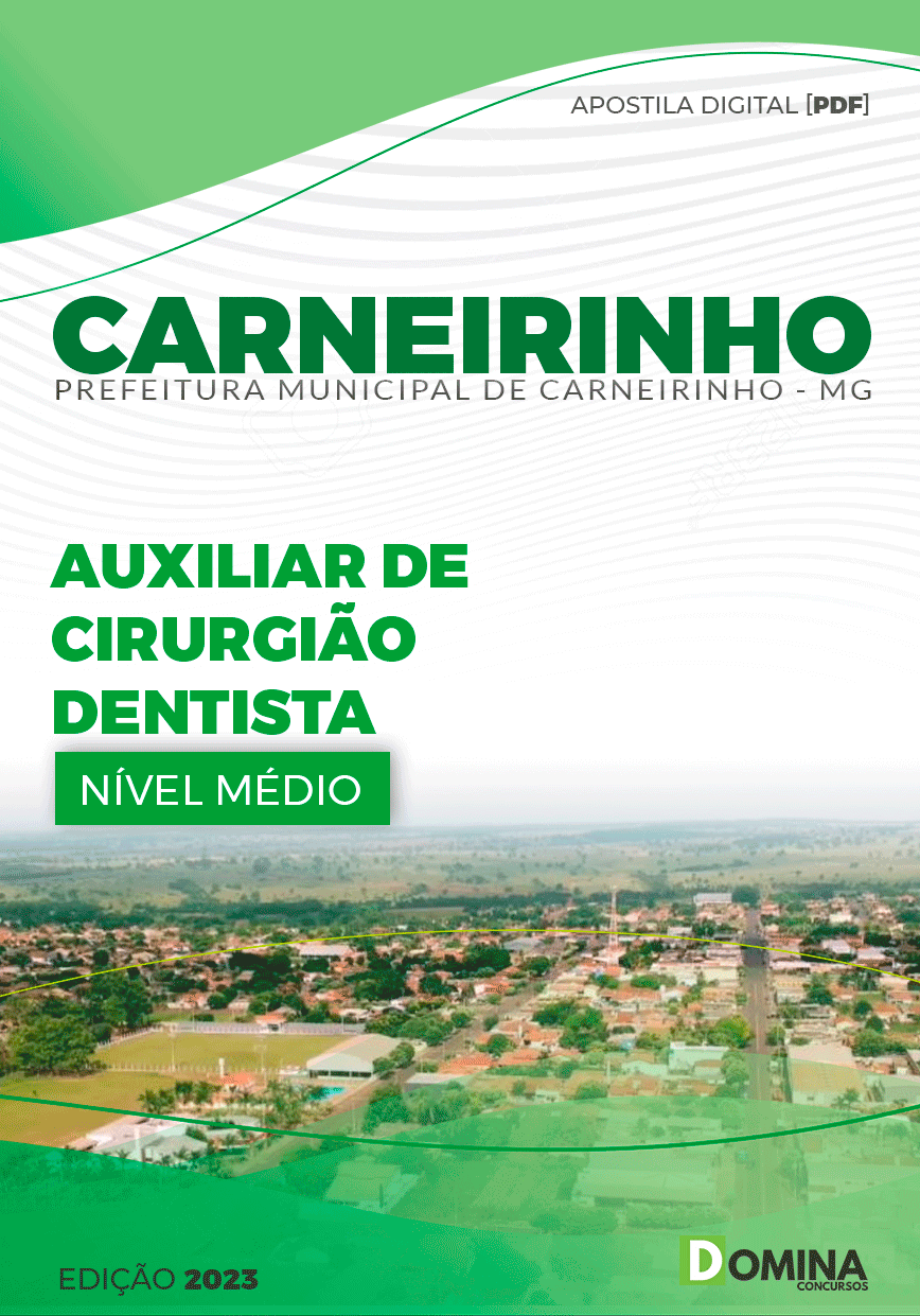 Apostila Pref Carneirinho MG 2023 Auxiliar de Cirurgião Dentista