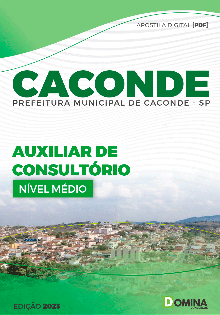 Apostila Concurso Pref Caconde SP 2023 Auxiliar Consultório