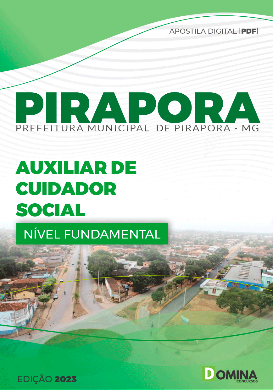Apostila Pref Pirapora MG 2023 Auxiliar de Cuidador Social