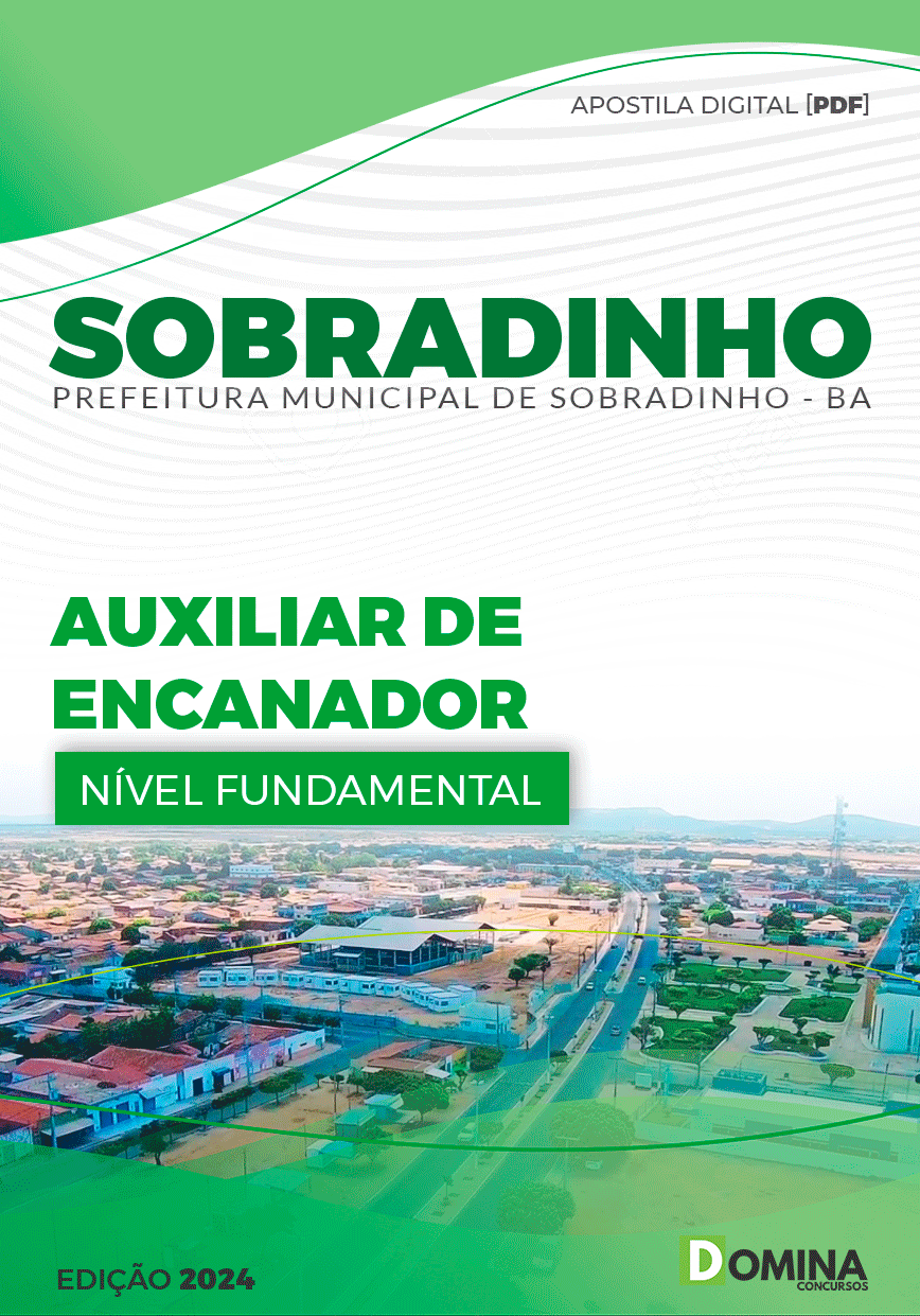 Apostila Pref Sobradinho BA 2023 Auxiliar Encanador