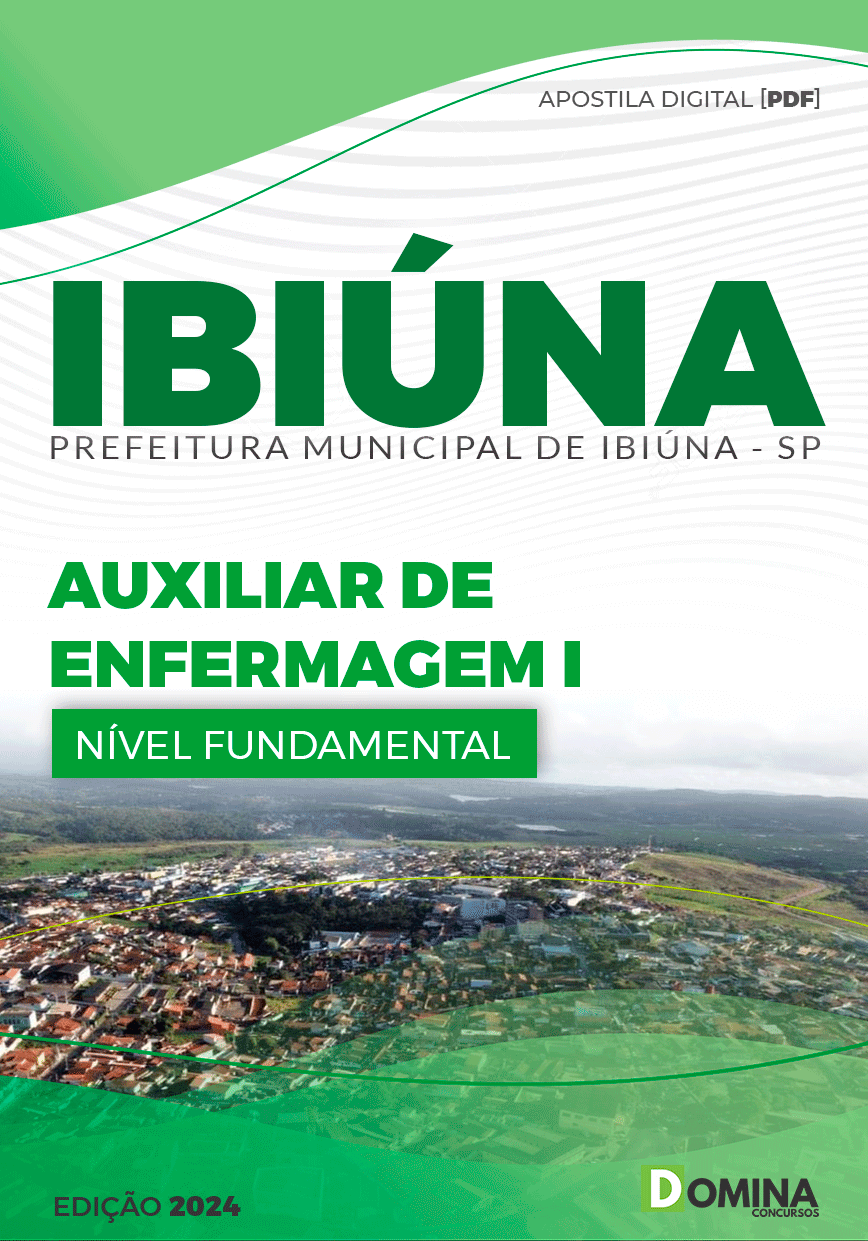 Apostila Pref Ibiúna SP 2024 Auxiliar de Enfermagem