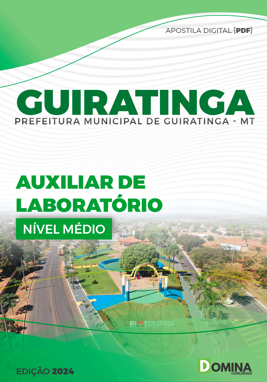 Apostila Pref Guiratinga MT 2024 Auxiliar Laboratório