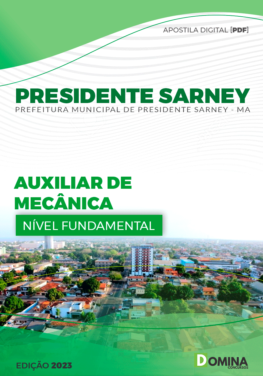 Apostila Pref Presidente Sarney MA 2023 Auxiliar Mecânico