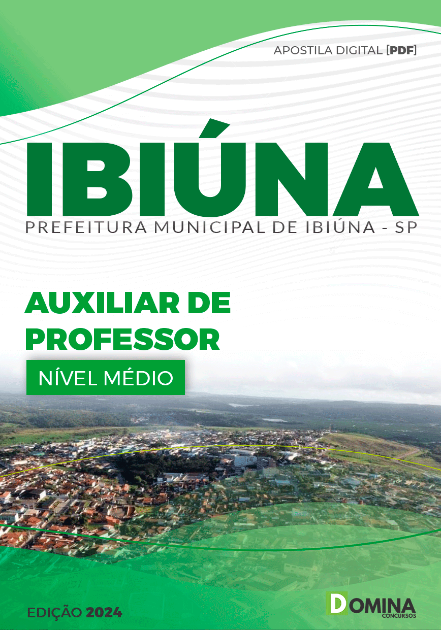 Apostila Pref Ibiúna SP 2024 Auxiliar de Professor