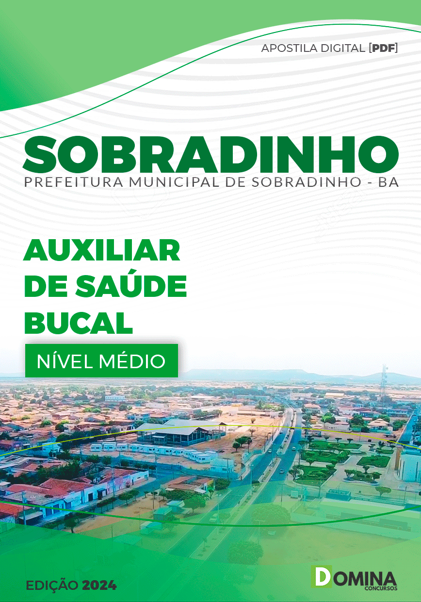 Apostila Pref Sobradinho BA 2023 Auxiliar Saúde Bucal