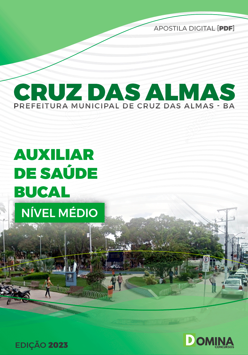 Apostila Pref Cruz das Almas BA 2023 Auxiliar de Saúde Bucal