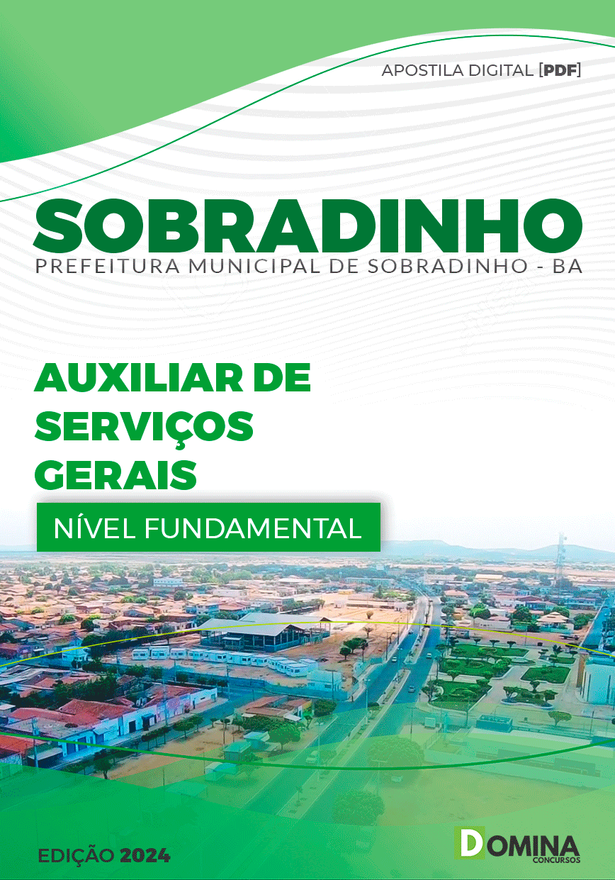 Apostila Pref Sobradinho BA 2023 Auxiliar Serviço Gerais