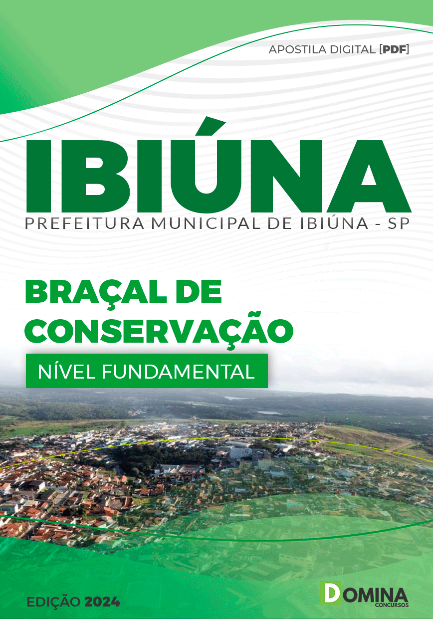 Apostila Pref Ibiúna SP 2024 Braçal de Conservação