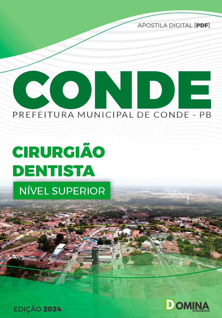 Apostila Concurso Pref Conde PB 2024 Cirurgião Dentista
