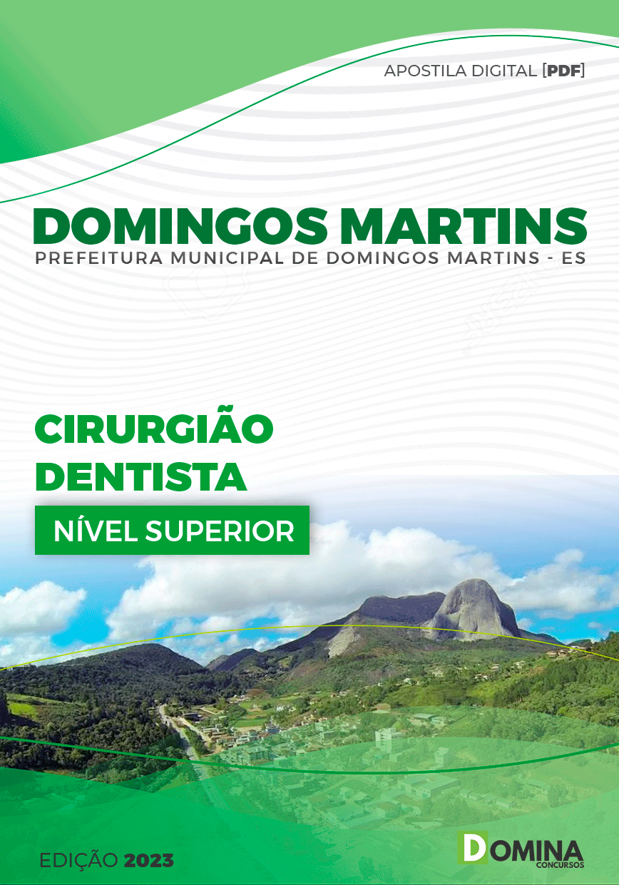 Apostila Pref Domingos Martins ES 2023 Cirurgião Dentista