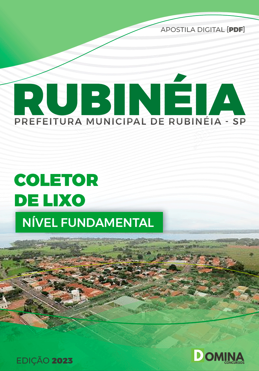 Apostila Concurso Pref Rubinéia SP 2023 Coletor Lixo