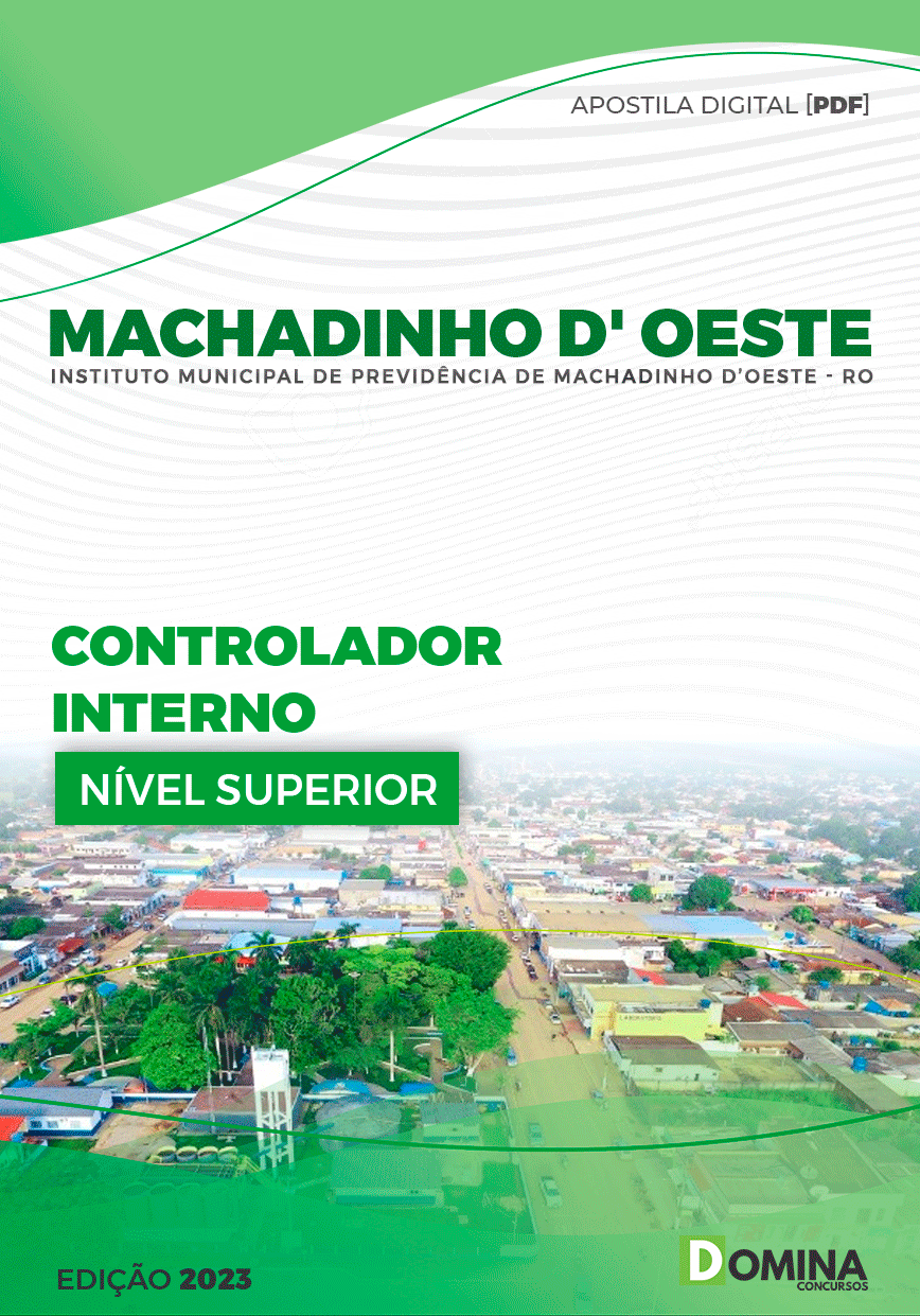 Apostila Câmara Machadinho D’Oeste RO 2023 Controlador Interno