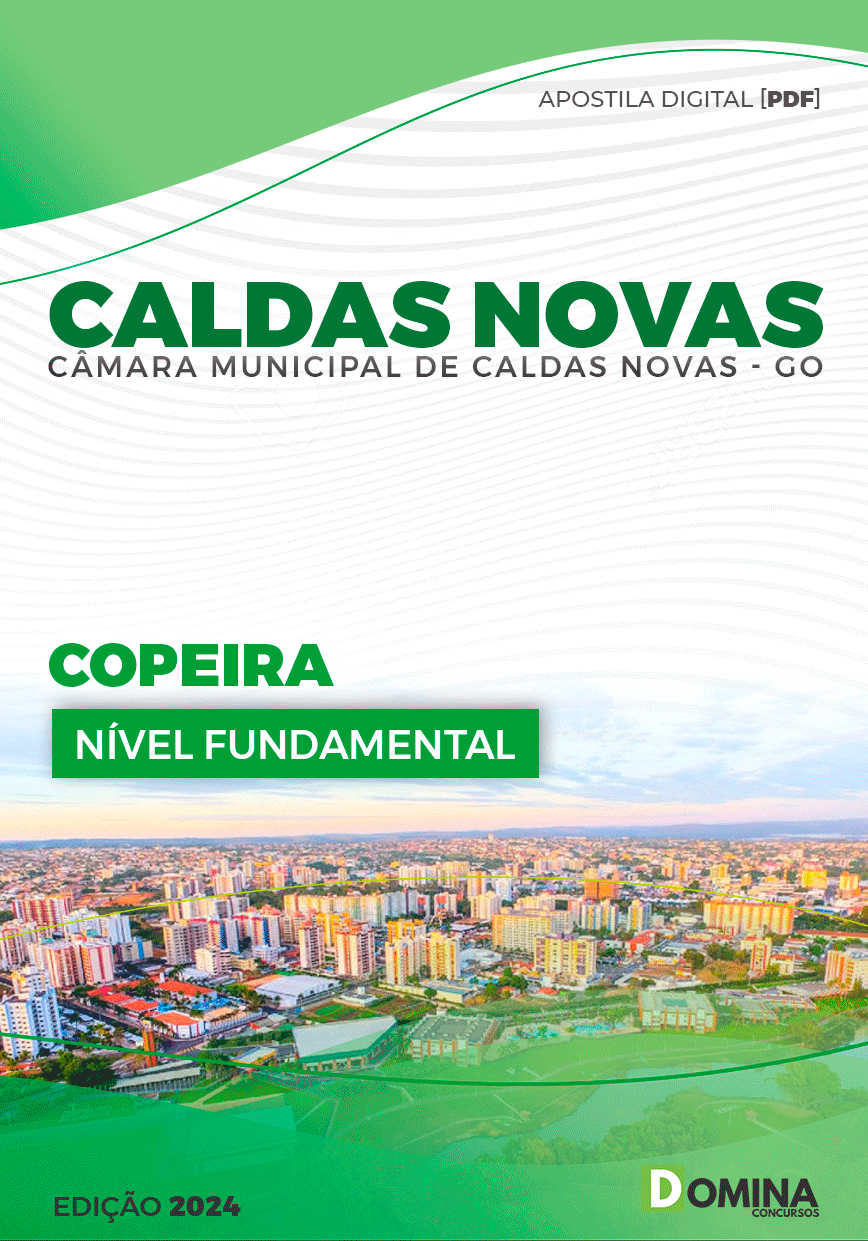 Apostila Câmara Caldas Novas GO 2023 Copeira