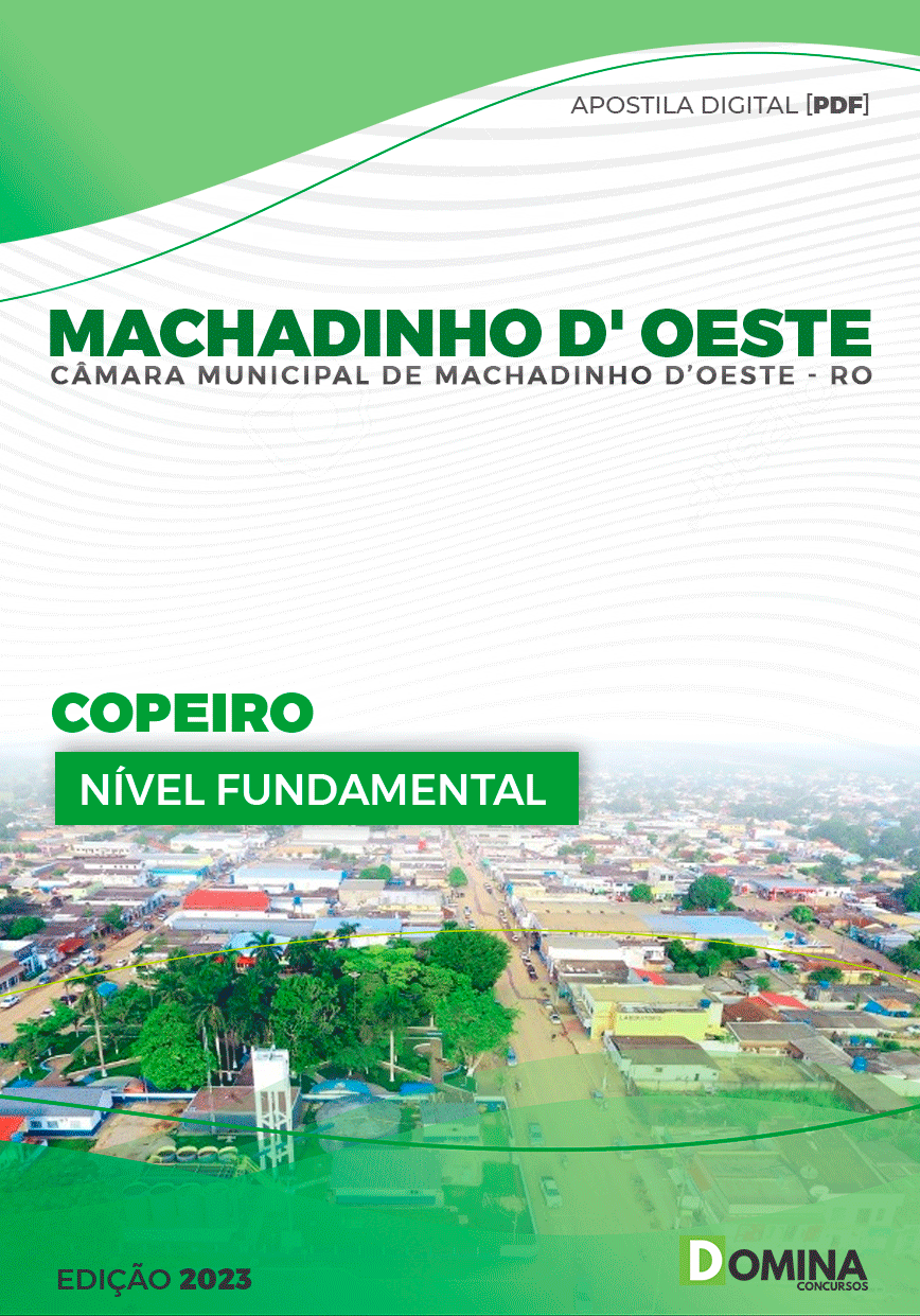 Apostila Câmara Machadinho D’Oeste RO 2023 Copeiro