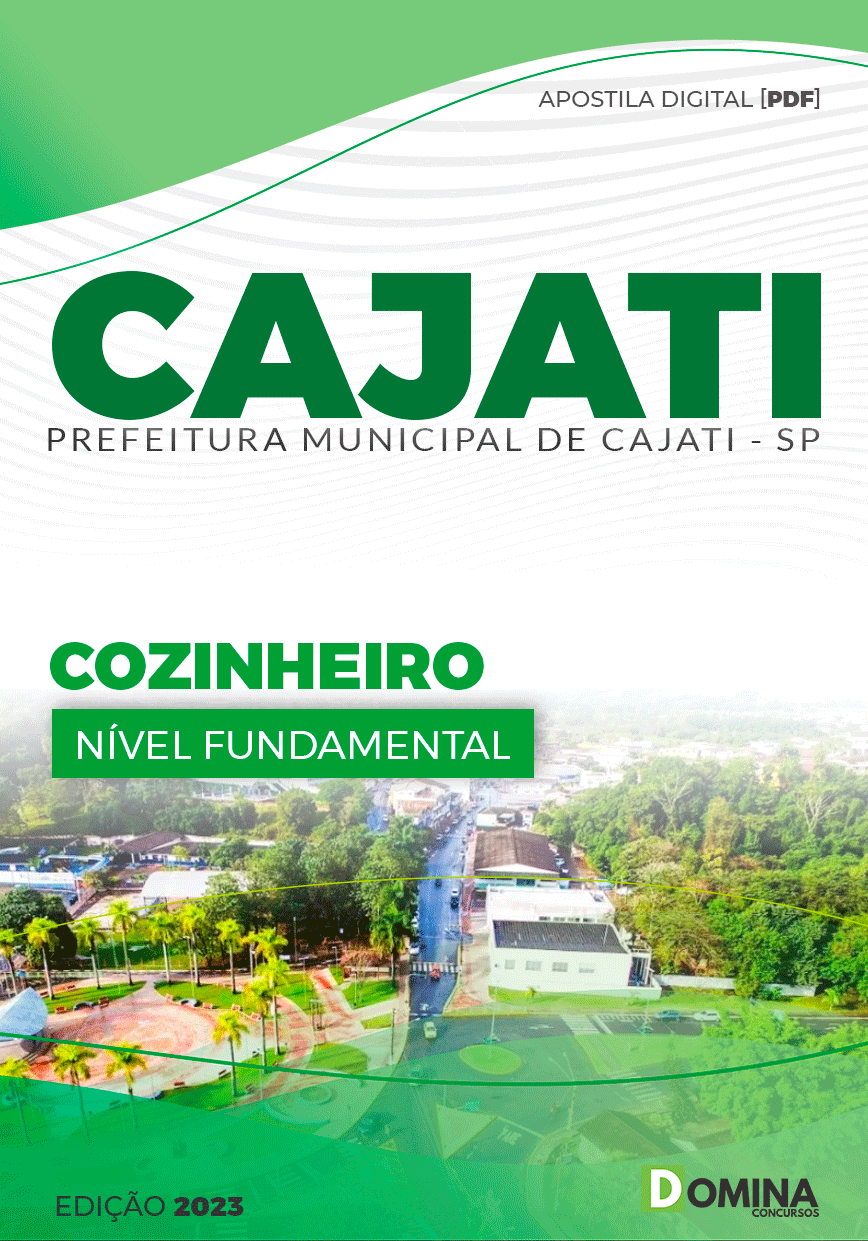 Apostila Pref Cajati SP 2023 Cozinheiro