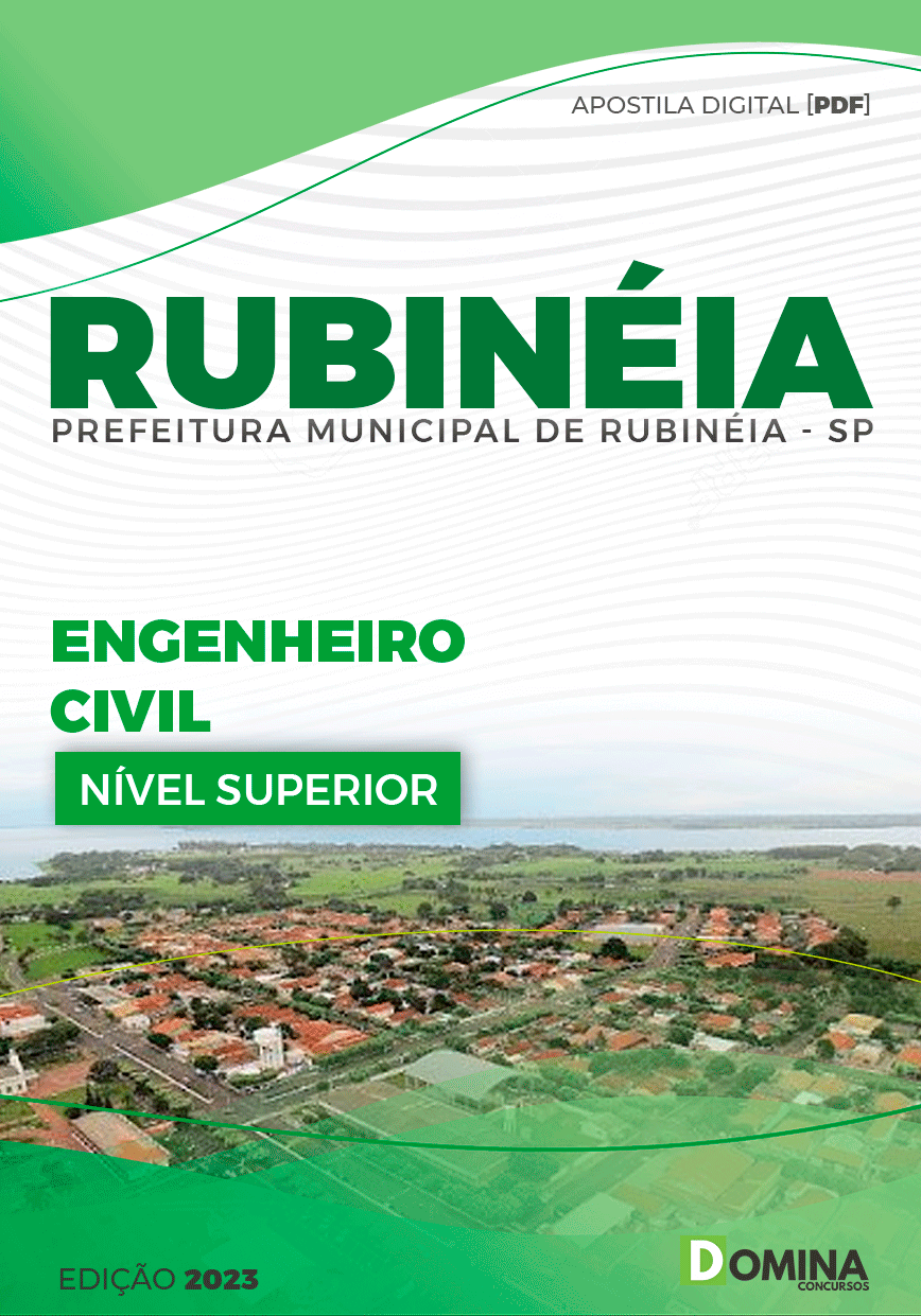 Apostila Pref Rubinéia SP 2023 Engenheiro Civil