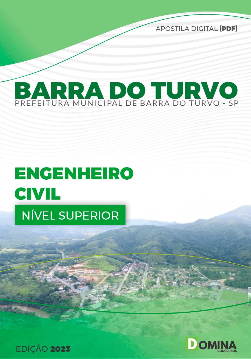 Apostila Pref Barra do Turvo SP 2023 Engenheiro Civil