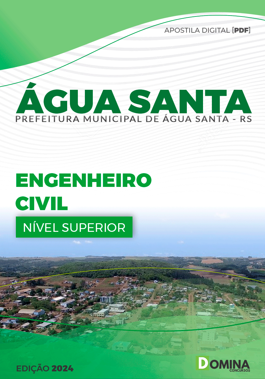 Apostila Pref Água Santa RS 2024 Engenheiro Civil
