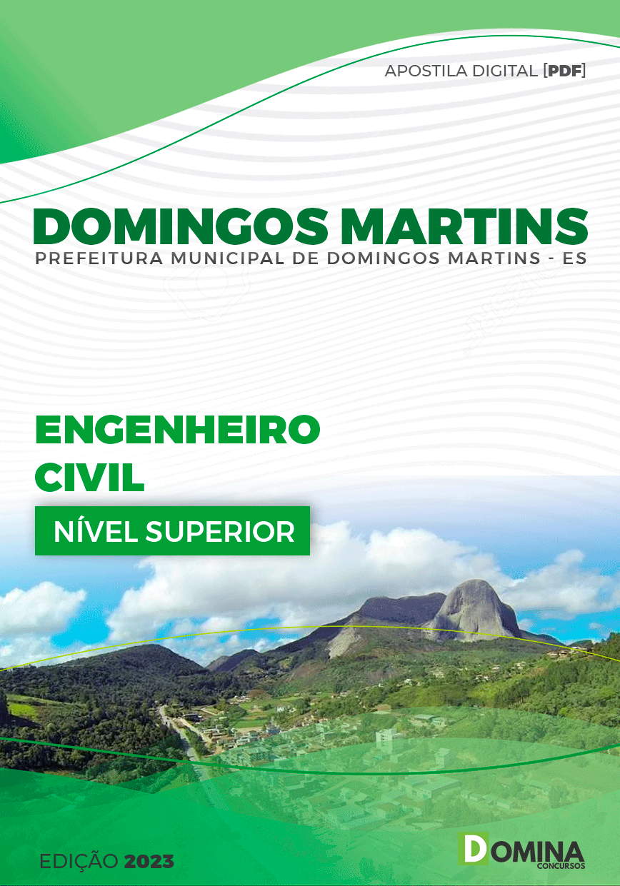 Apostila Pref Domingos Martins ES 2023 Engenheiro Civil