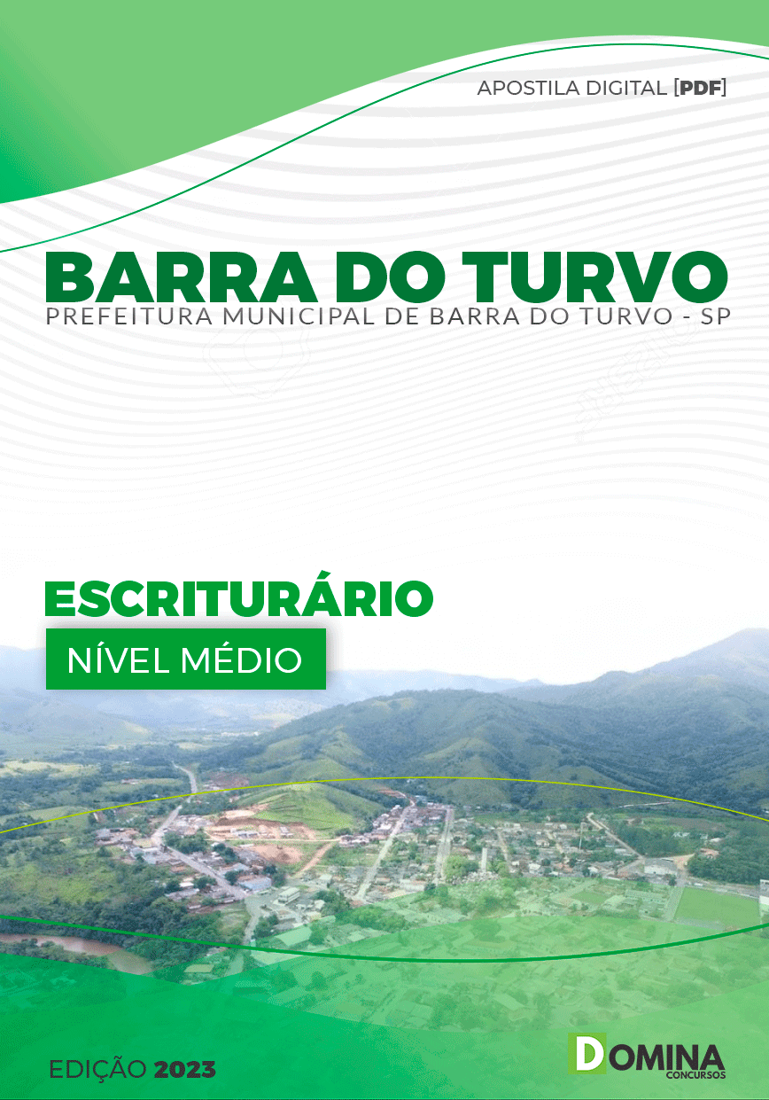 Apostila Pref Barra do Turvo SP 2023 Escriturário