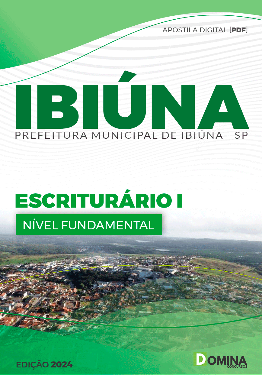 Apostila Pref Ibiúna SP 2024 Escriturário I