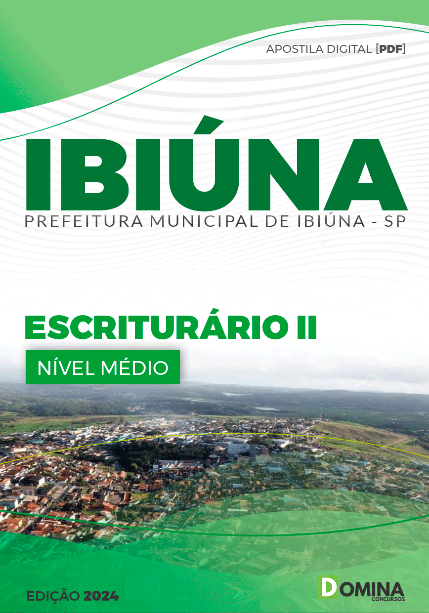 Apostila Pref Ibiúna SP 2024 Escriturário II