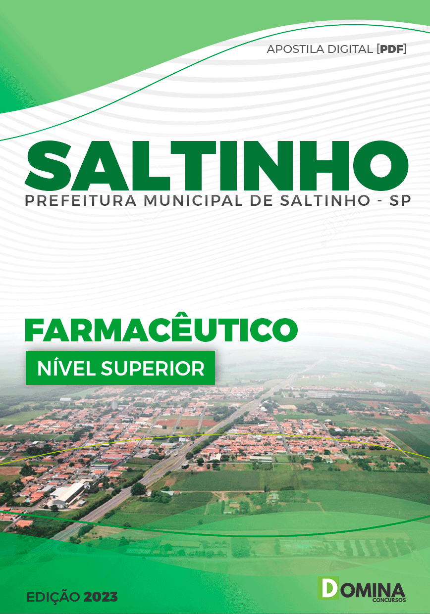 Apostila Concurso Pref Saltinho SP 2023 Farmacêutico