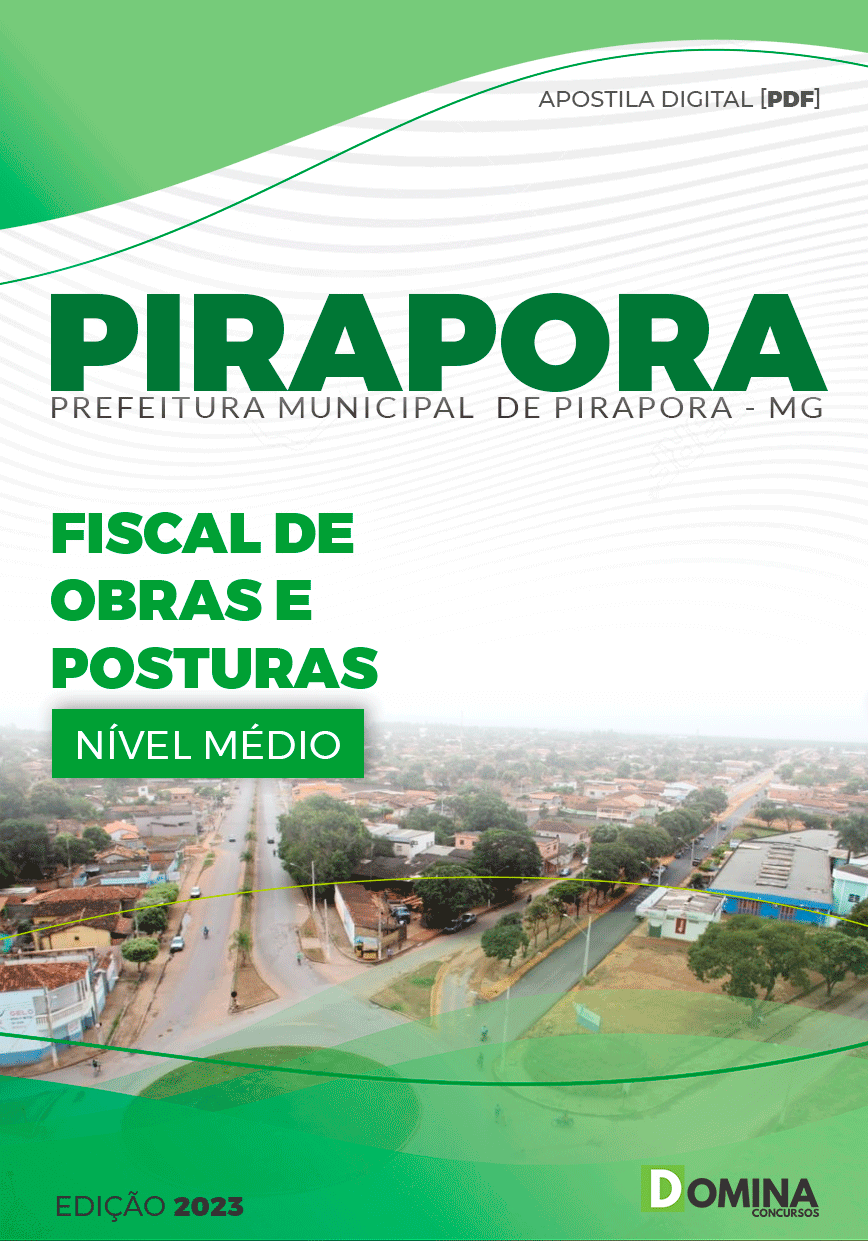 Apostila Pref Pirapora MG 2023 Fiscal de Obras e Posturas