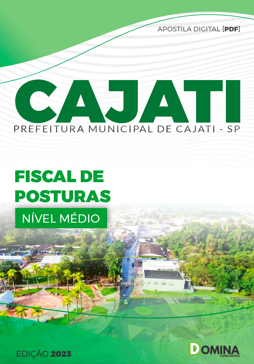 Apostila Pref Cajati SP 2023 Fiscal de Posturas
