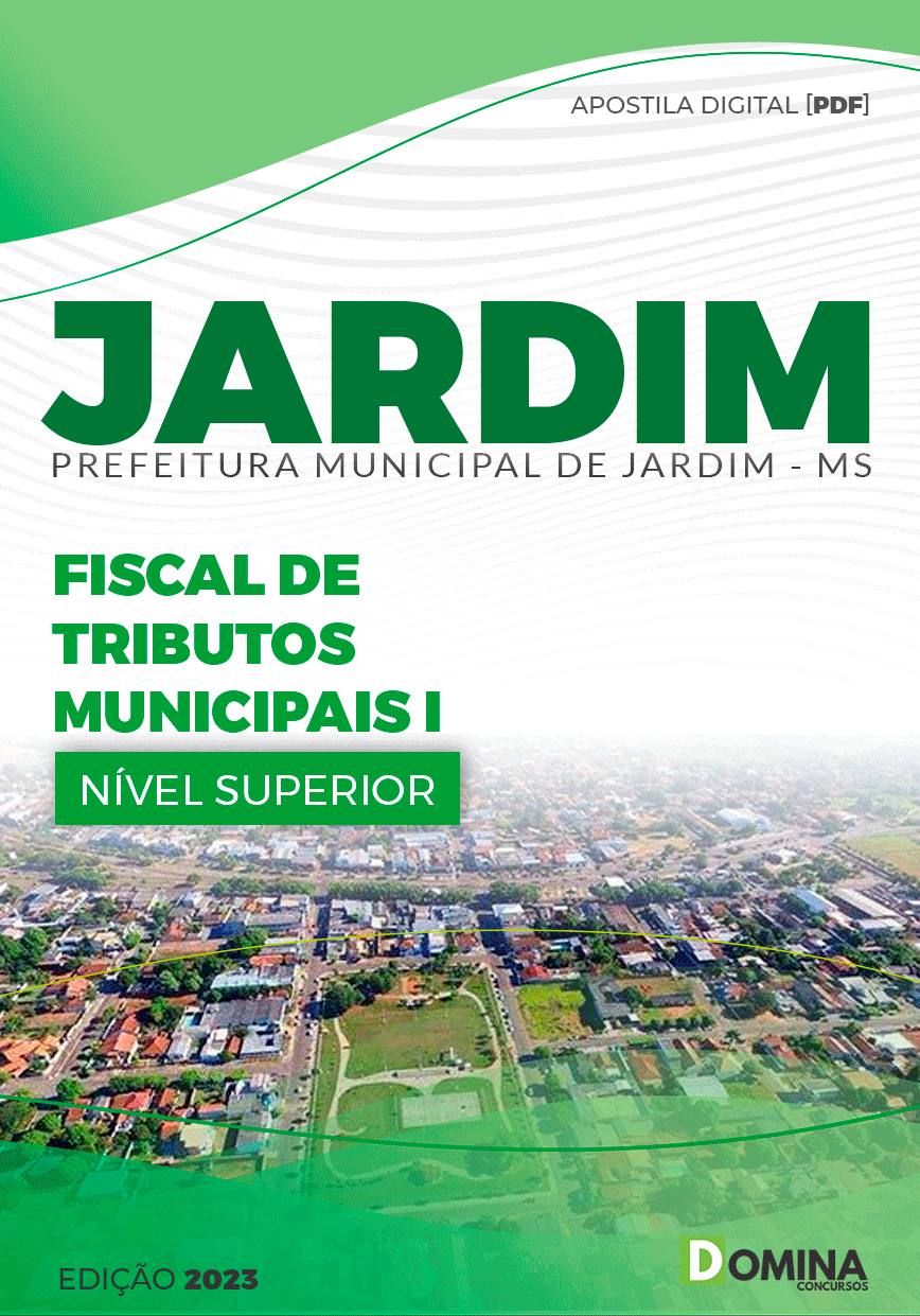 Apostila Concurso JARDIM MS 2023 Fiscal Tributos Municipais