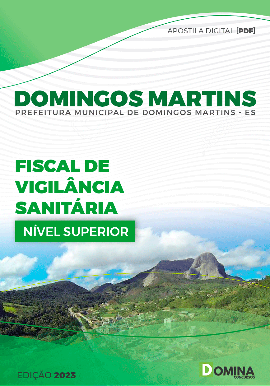Apostila Pref Domingos Martins ES 2023 Fiscal Vigilância Sanitária