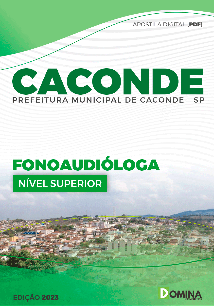 Apostila Concurso Pref Caconde SP 2023 Fonoaudióloga