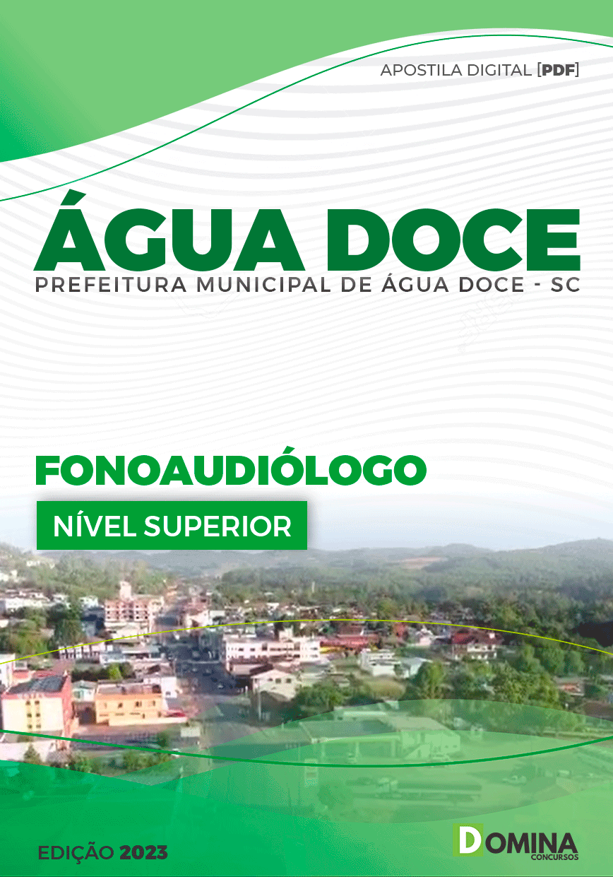Apostila Pref Água Doce SC 2023 Fonoaudiólogo