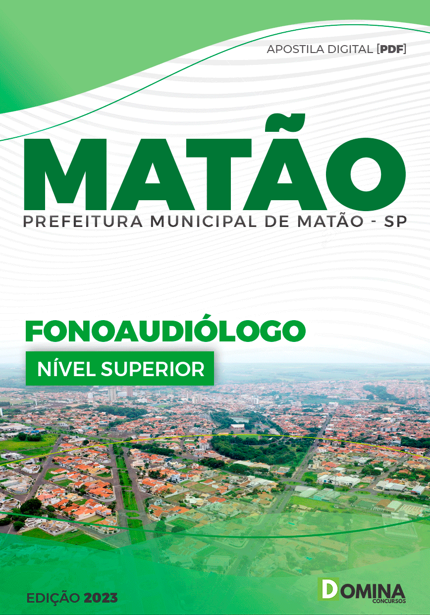 Apostila Pref Matão SP 2023 Fonoaudiólogo