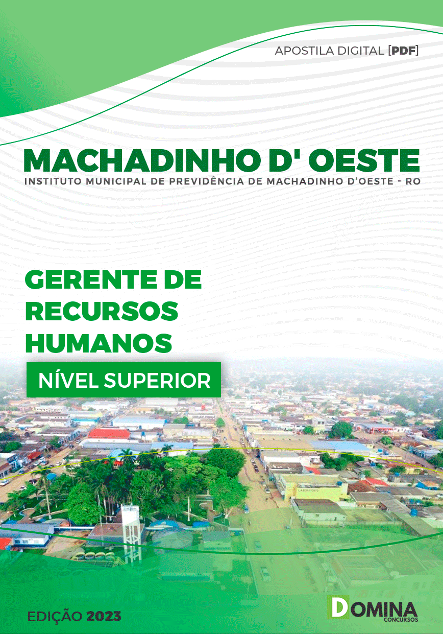 Apostila Câmara Machadinho D’Oeste RO 2023 Gestor Recursos