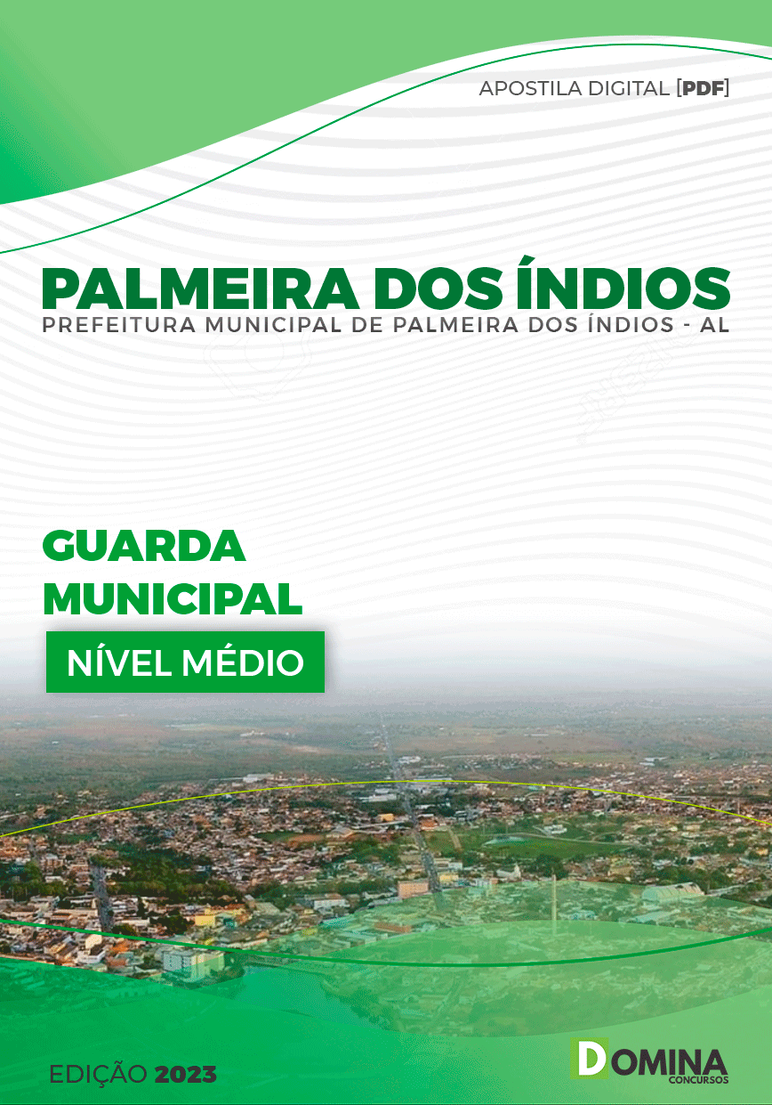 Apostila Pref Palmeira dos Índios AL 2023 Guarda Municipal