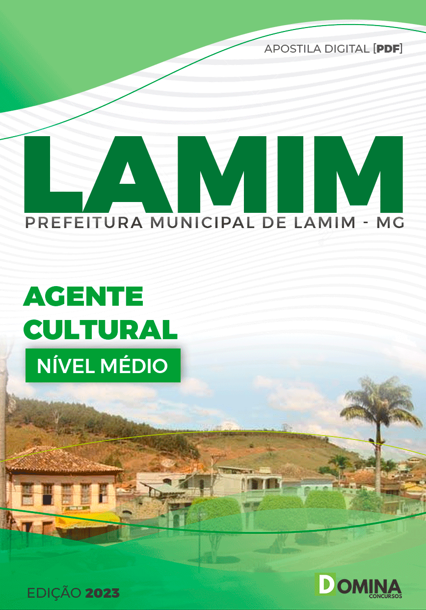 Apostila Pref Lamim MG 2023 Agente Cultura