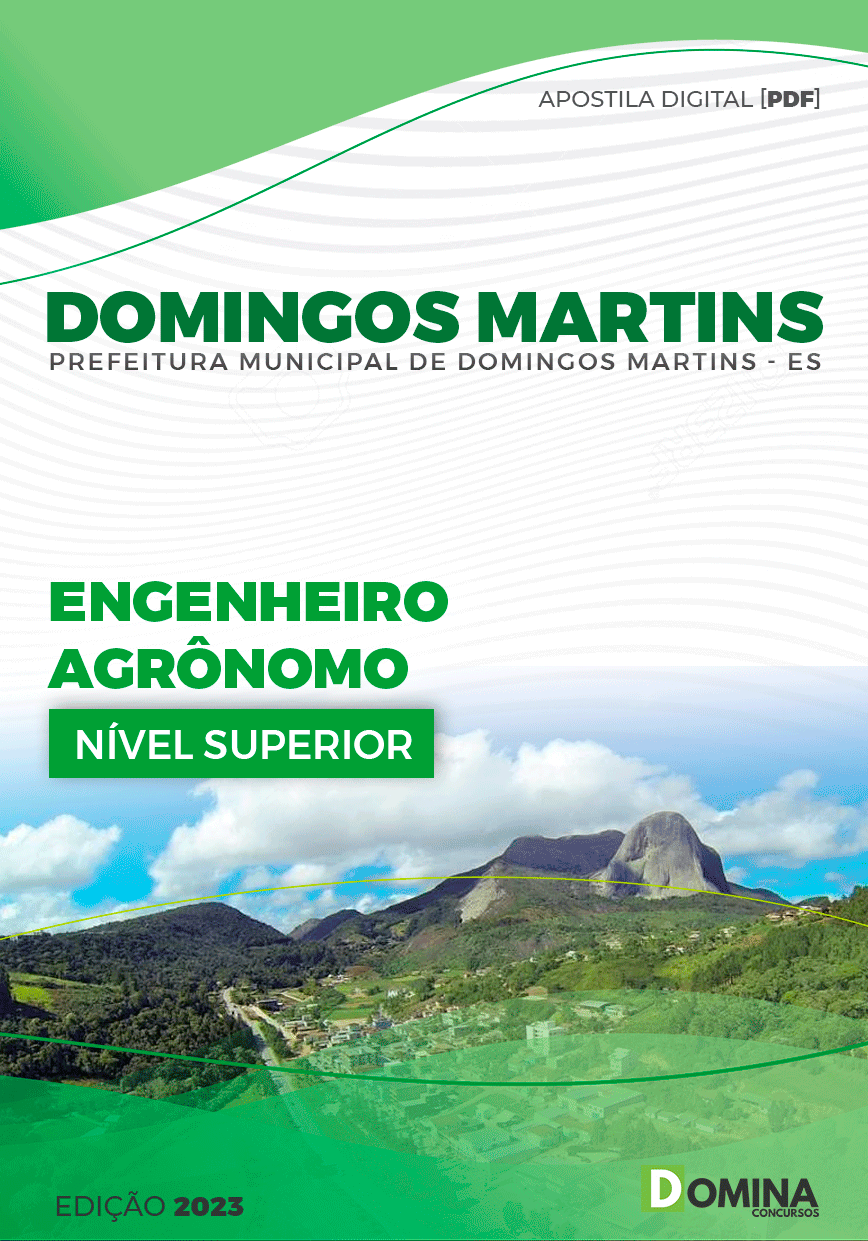 Apostila Pref Domingos Martins ES 2023 Engenheiro Agrônomo