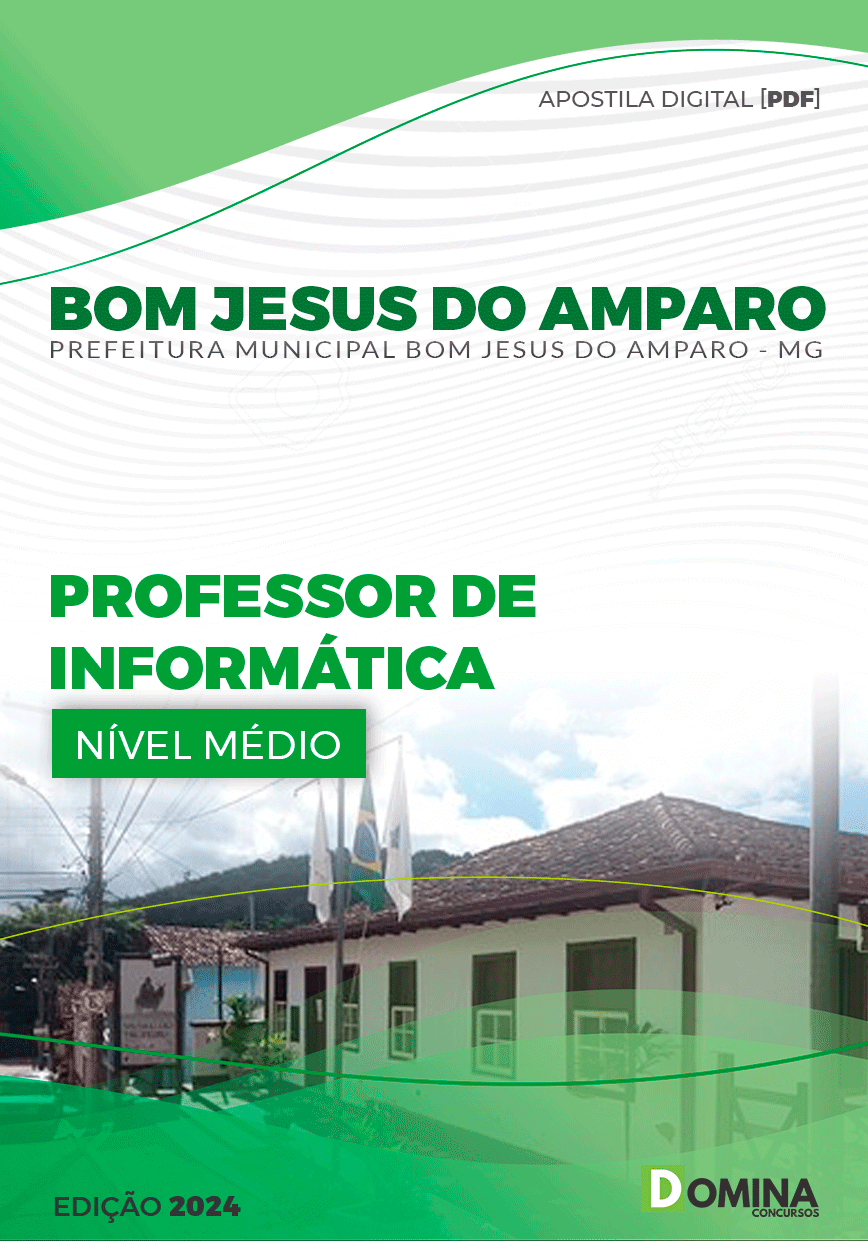 Pref Bom Jesus do Amparo MG 2024 Professor de Informática
