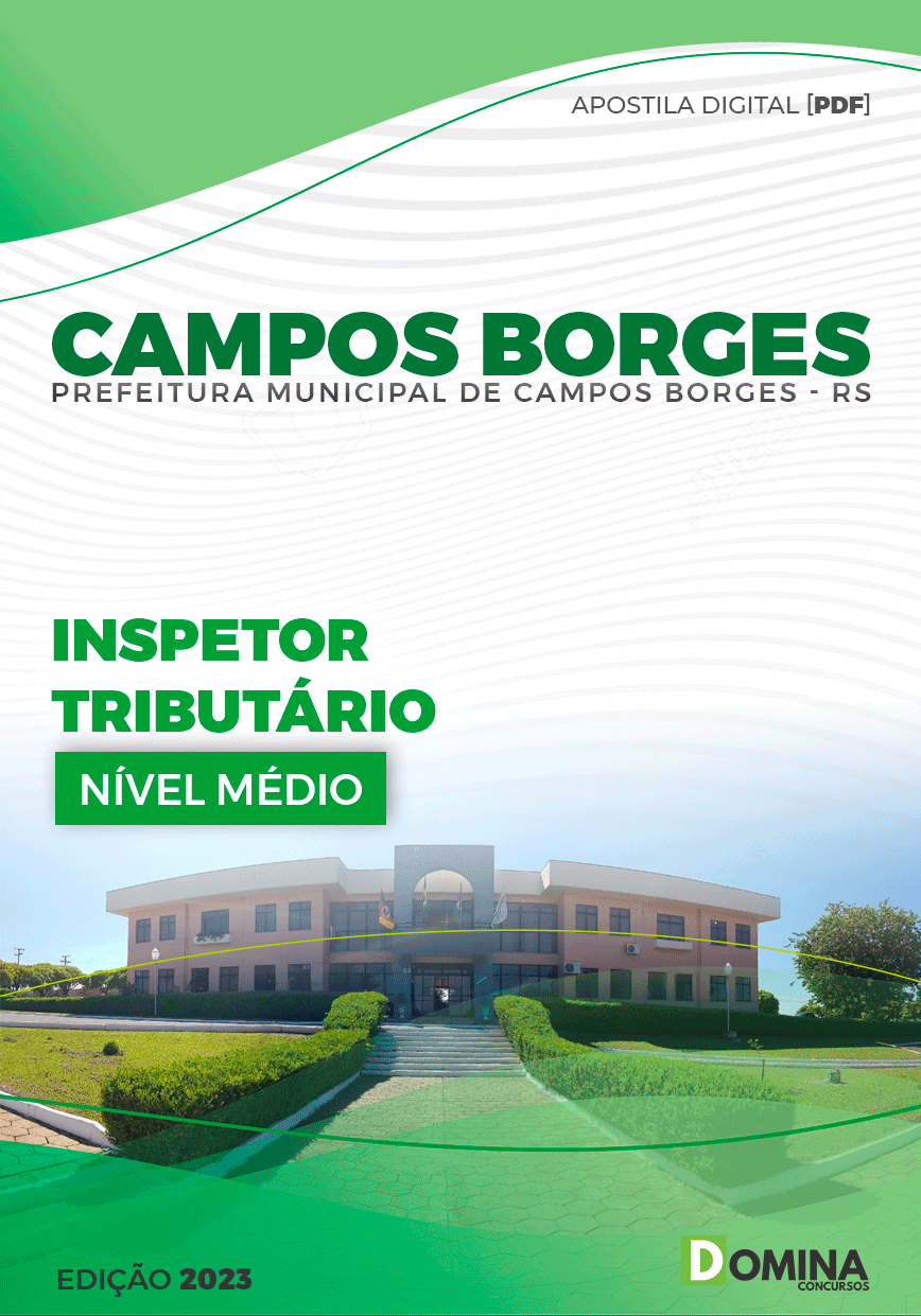 Apostila Pref Campos Borges RS 2023 Inspetor Tributário